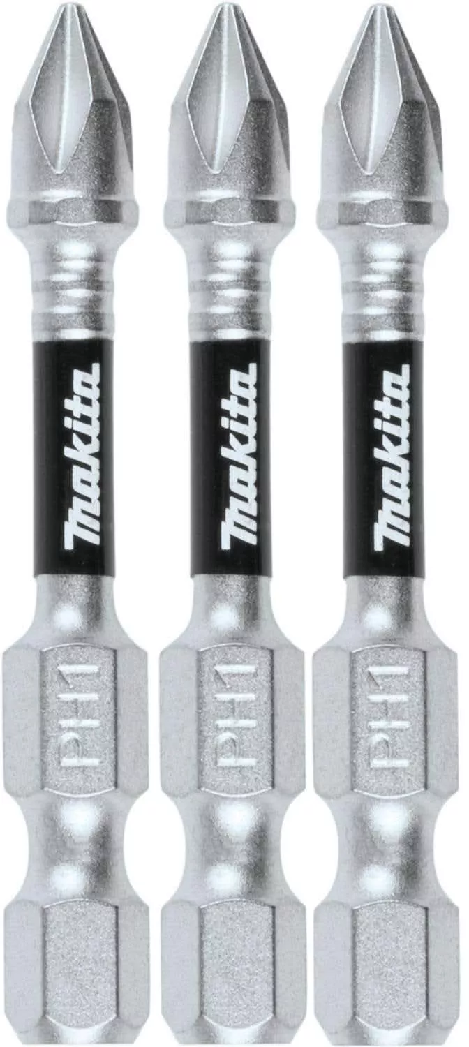 Makita E-00767 Impact XPS #1 Phillips 2" Power Bit, 3/pk