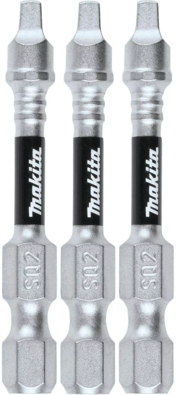 Makita E-00804 Impact XPS #2 Square 2" Power Bit, 3/pk