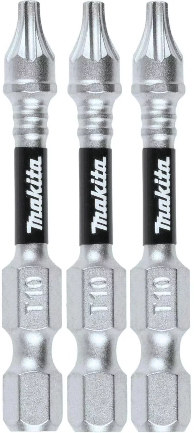 Makita E-00826 Impact XPS T10 Torx 2" Power Bit, 3/pk