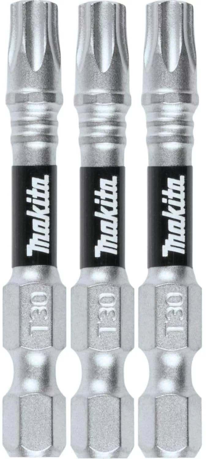 Makita E-00876 Impact XPS T30 Torx 2" Power Bit, 3/pk