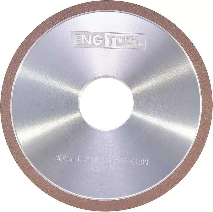 MaxTool Dia 5" 1A1 Diamond Plain Wheel Abrasive Grinding Wheel Thick 1/4" Grit#150 Resin Bond; NDR1A1D5T06X6G15M