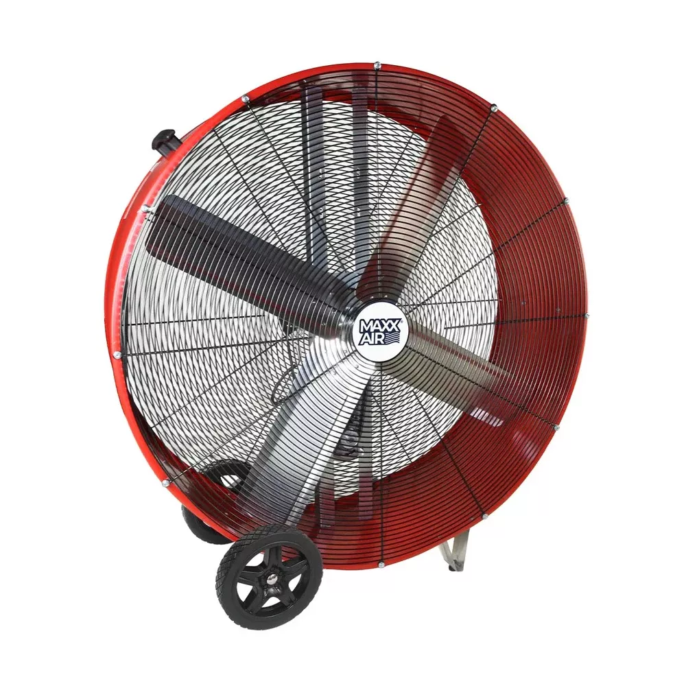 Maxx Air 42" Drum Fan 13,300 CFM 2-Speed Belt Drive BF42BDRED