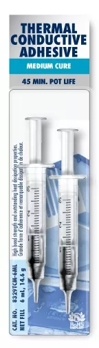 Medium Cure Thermally Conductive Adhesive, 6 ml, dual syringe