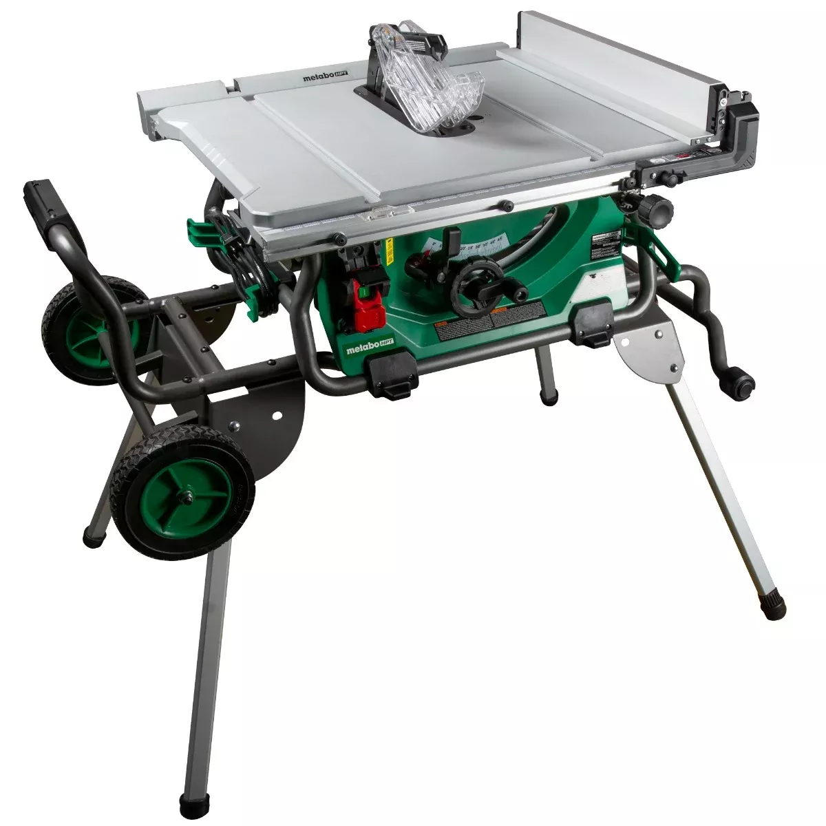 Metabo 10 in. Table Saw with Fold and Roll Stand C10RJSM