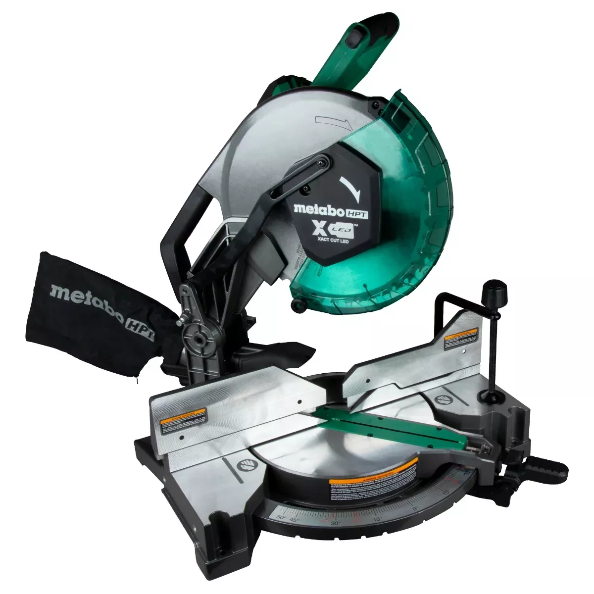Metabo 12 in. Dual Bevel Compound Miter Saw with Xact Cut LED Shadow Line C12FDHBM