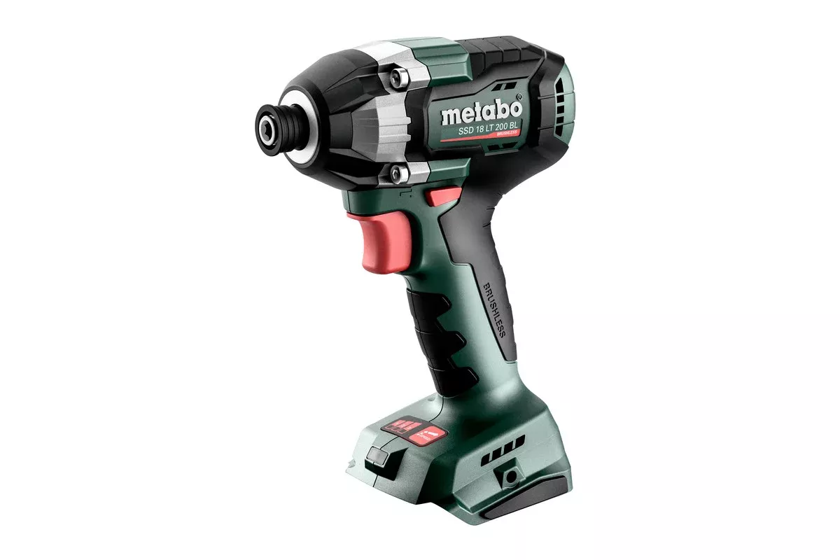 Metabo 18V 1/4" Hex Brushless Impact Driver Bare, SSD 18 LT 200 BL 602397850