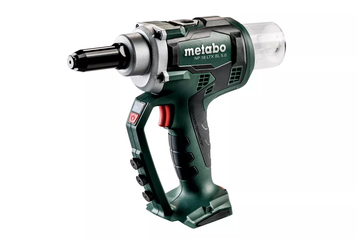 Metabo 18V 3/16in Riveting gun, NP 18 LTX BL 5.0 bare 619002890