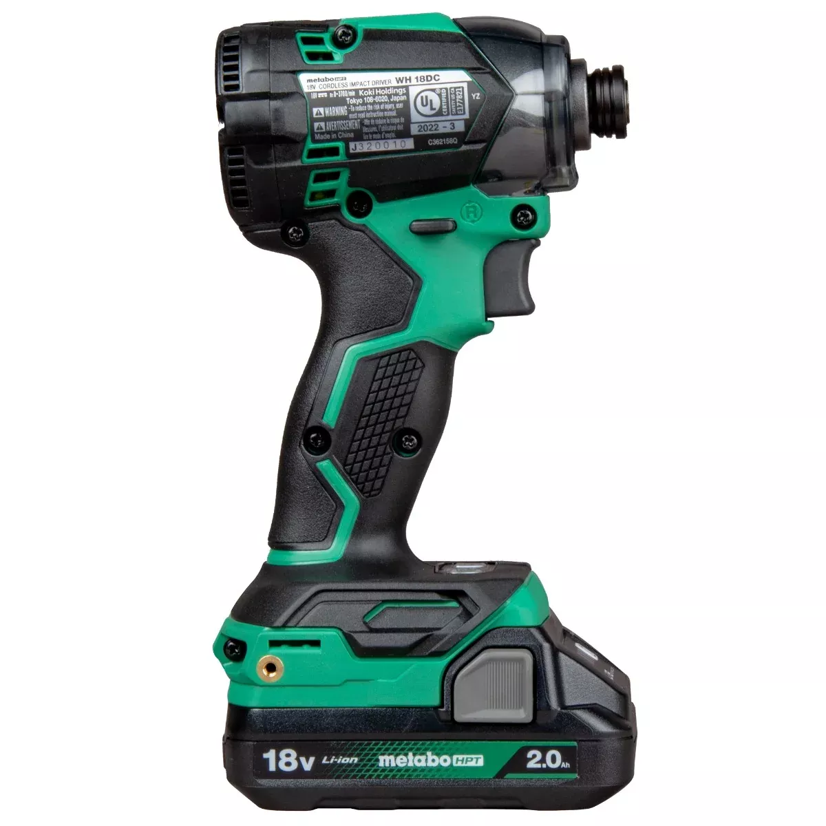 Metabo 18V MultiVolt Cordless Triple Hammer BOLT Impact Driver Kit, 2x 2.0Ah Batteries WH18DCM