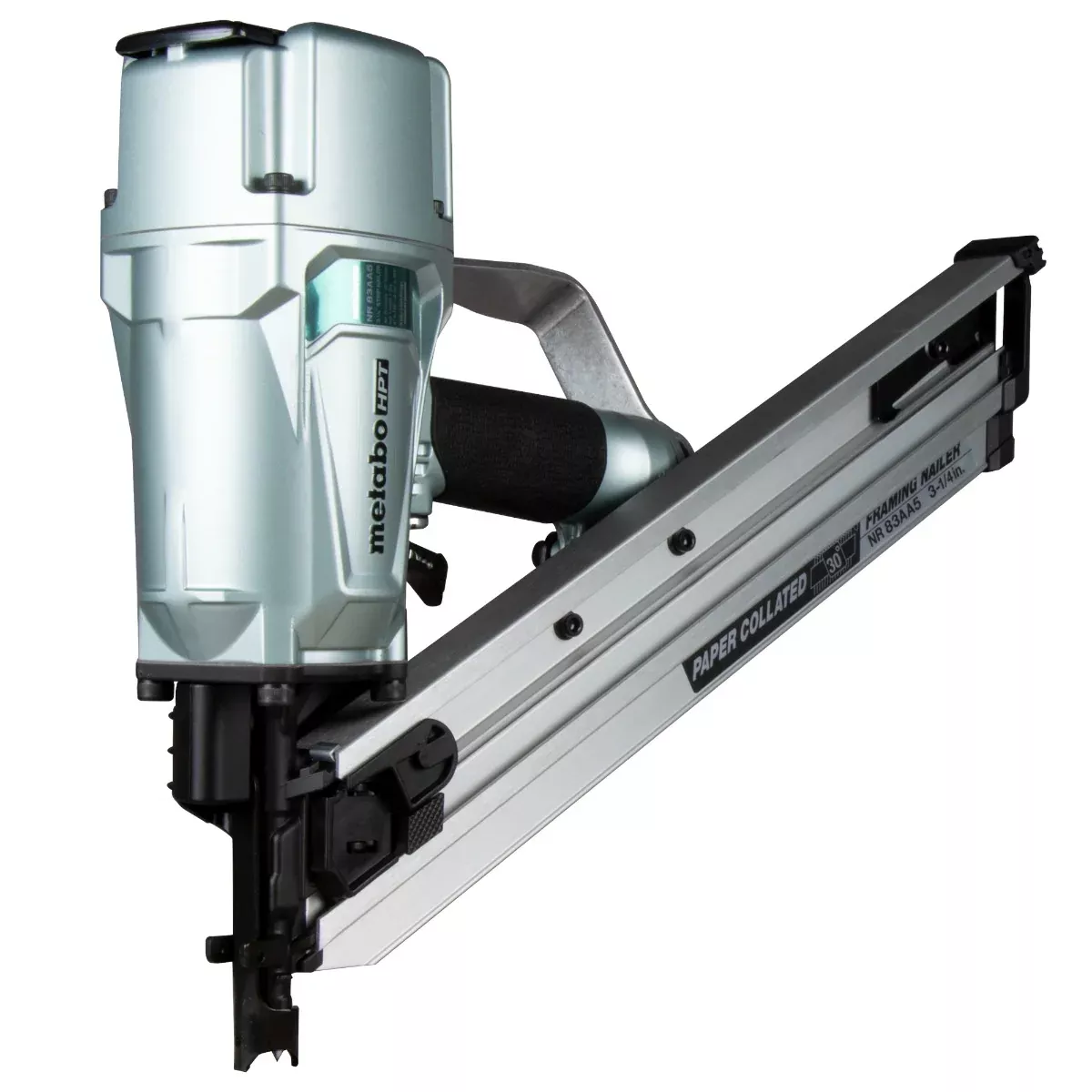 Metabo 30-Degree 3.25 in. Paper Collated Framing Nailer NR83AA5M