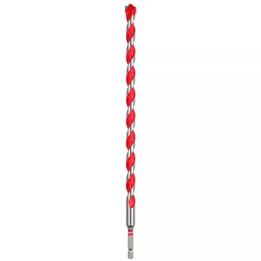 Milwaukee 1/2" x 10" x 12" SHOCKWAVE™ Impact Duty Carbide Hammer Drill Bit with POWER TIP™