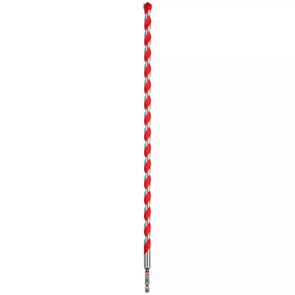 Milwaukee 1/2" x 16" x 18" SHOCKWAVE™ Impact Duty Carbide Hammer Drill Bit with POWER TIP™