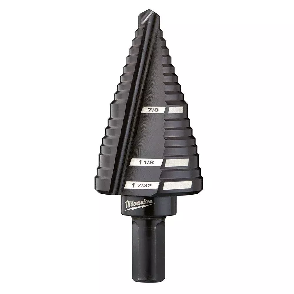 Milwaukee #11 Step Drill Bit, 7/8" - 1-7/32"
