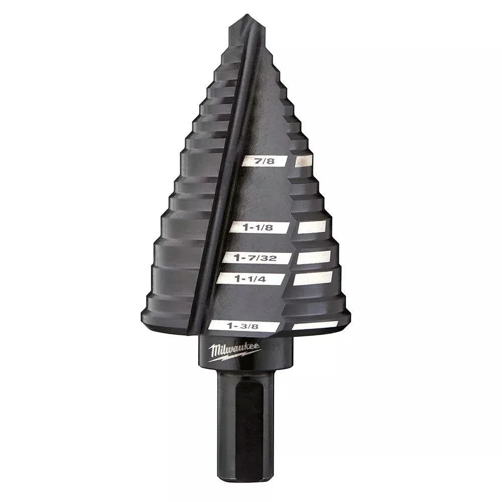 Milwaukee #12 Step Drill Bit, 7/8" - 1-3/8"