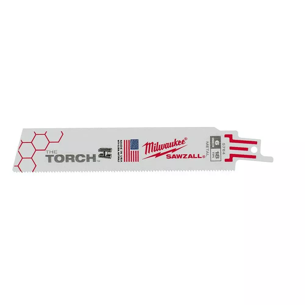 Milwaukee 18 TPI The TORCH™ SAWZALL Blades (5-Pack)