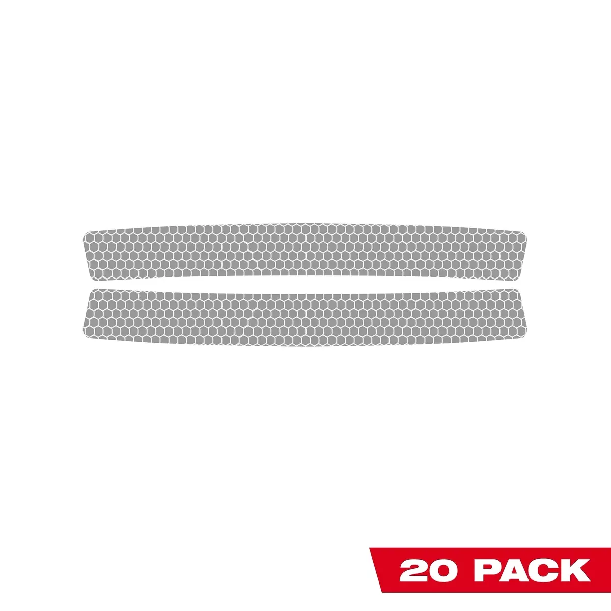 Milwaukee 20 Pack 2PC Reflective Strips - Silver