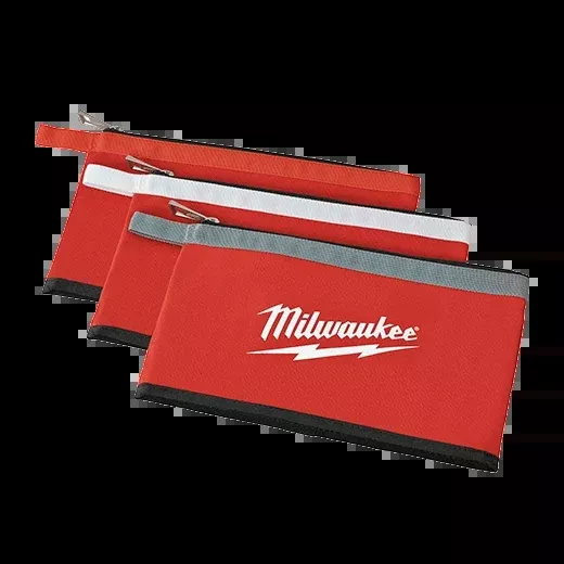 Milwaukee 3 Pk Zipper Pouches