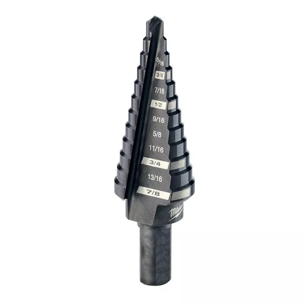 Milwaukee #4 Step Drill Bit, 3/16" - 7/8" by 1/16"