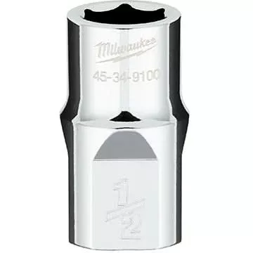 Milwaukee 45-34-9100 1/2" Drive SAE 6-Point Socket with FOUR FLAT Sides