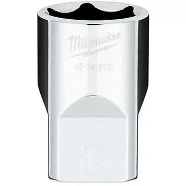 Milwaukee 45-34-9120 1/2" Drive 19mm Metric 6-Point Socket with FOUR FLAT Sides