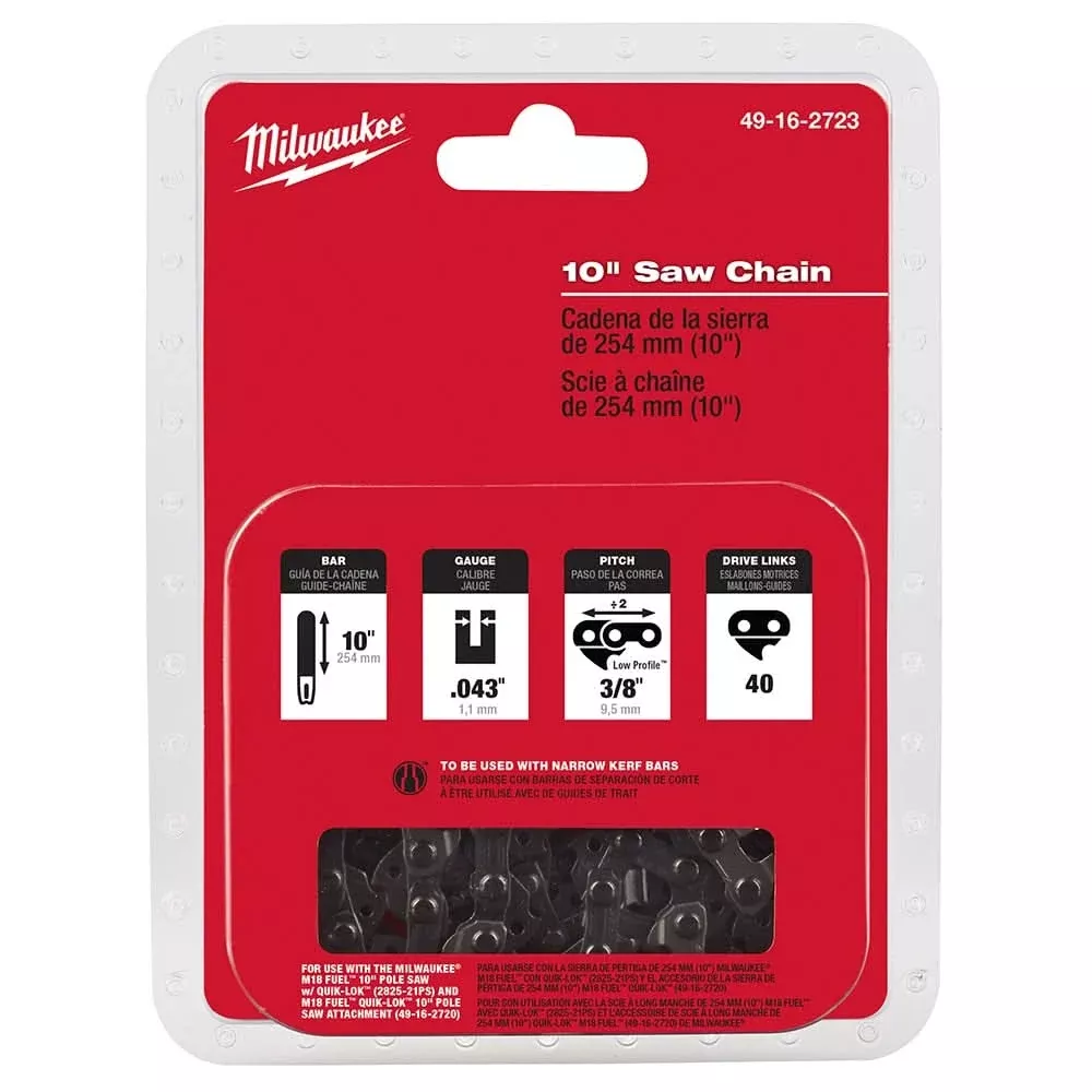 Milwaukee 49-16-2723 10-Inch Pole Saw Chain