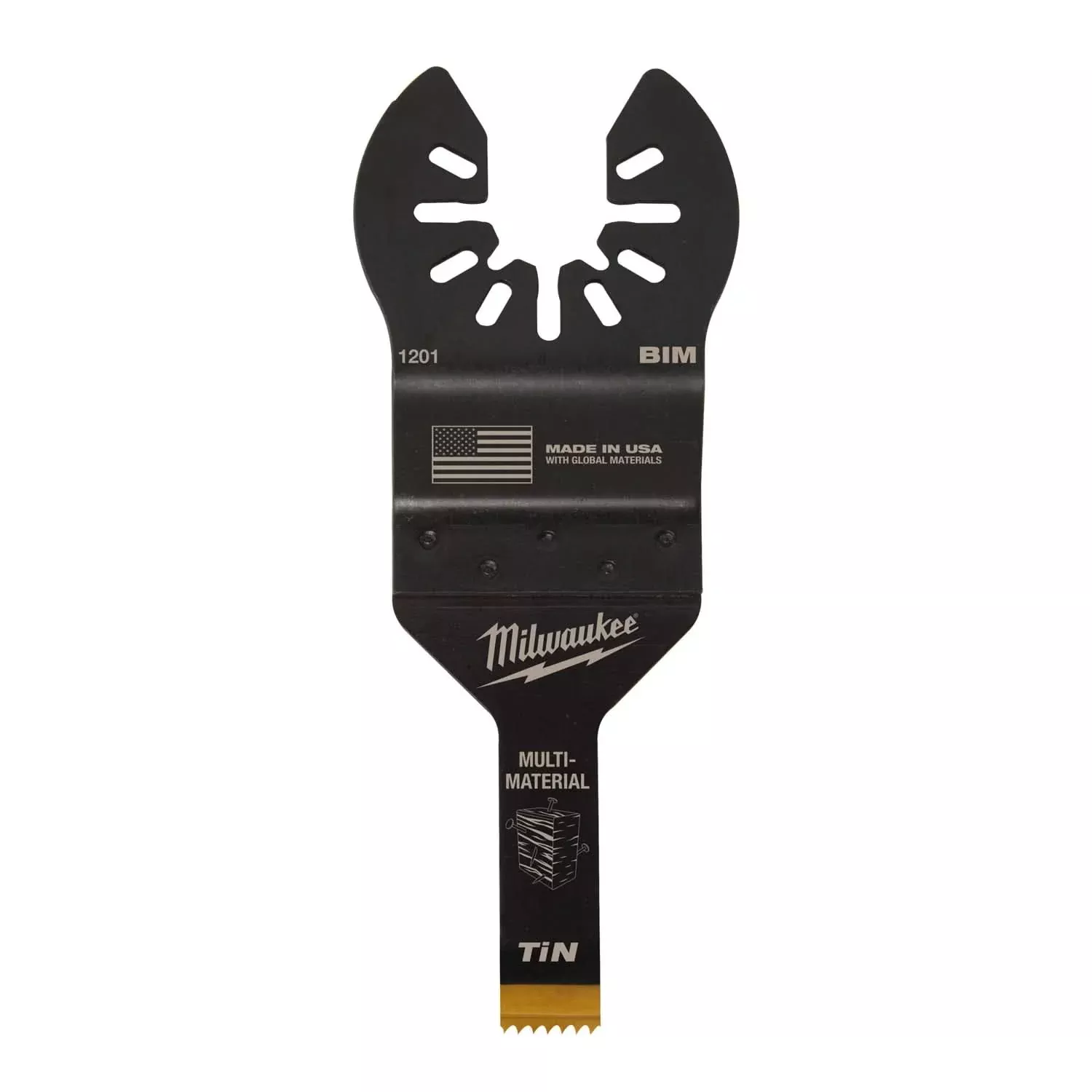 Milwaukee 49-25-1201 Open-Lok 3/8-Inch Titanium Enhanced Bi-Metal Multi-Material Blade, 1-Pack