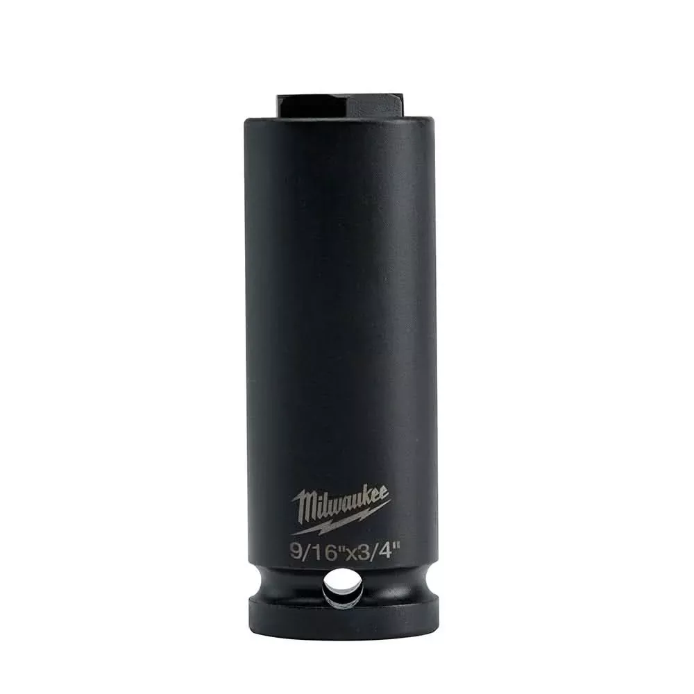 Milwaukee 49-66-5111 Shockwave Lineman's 6-Point 9/16"x3/4" 2-in-1 Socket
