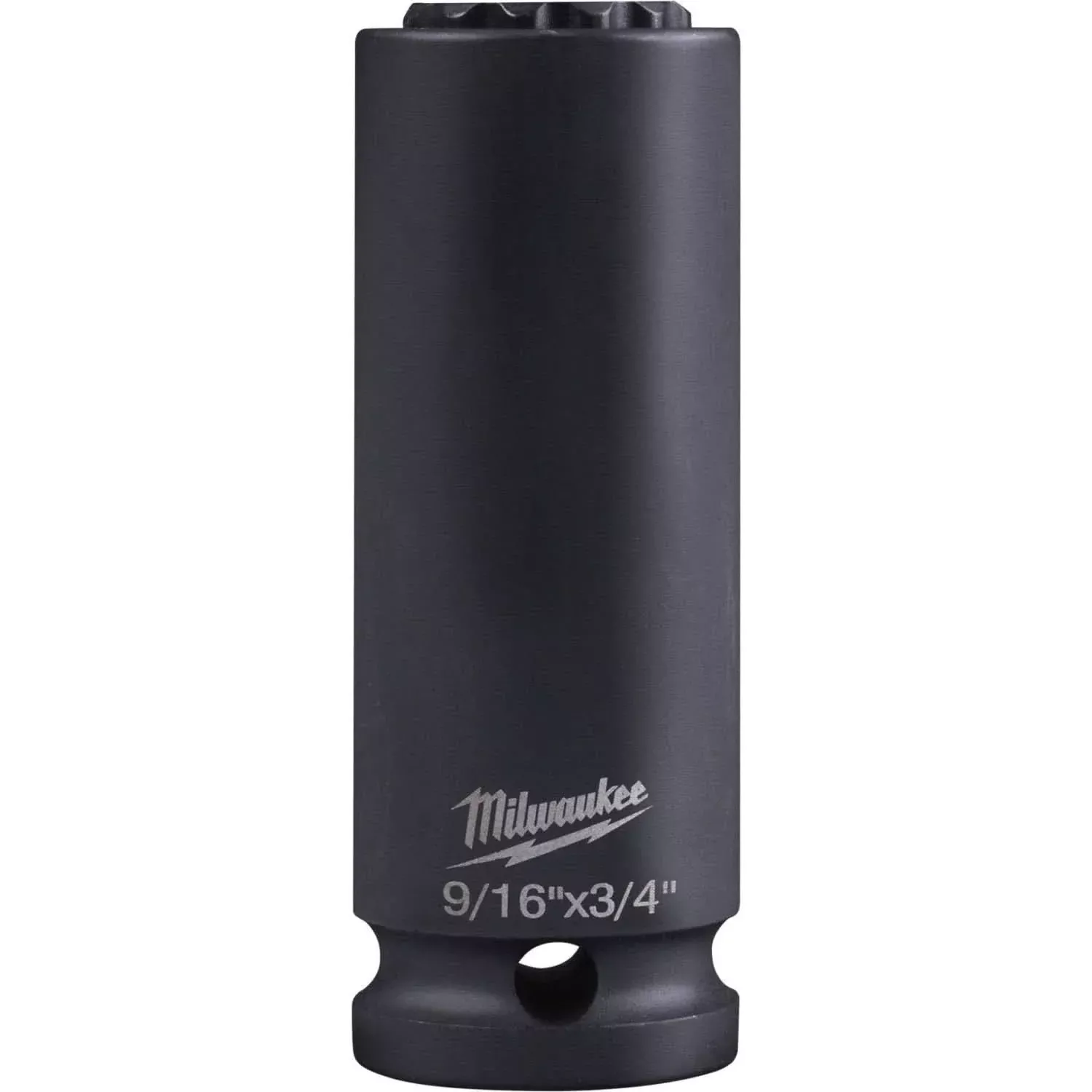 Milwaukee 49-66-5121 Shockwave Lineman's 12-Point 9/16"x3/4" 2-in-1 Socket