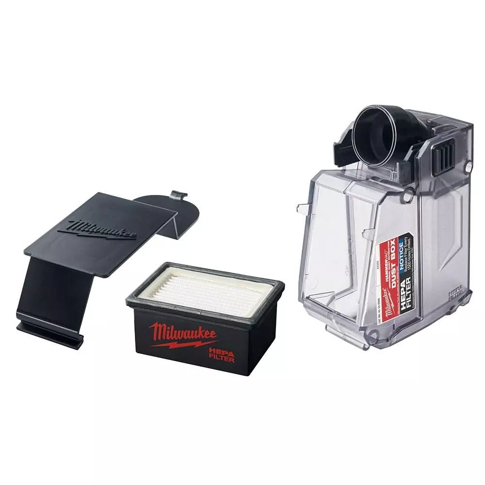 Milwaukee 49-90-2343 M12 HAMMERVAC Universal Dust Extractor Dust Box, Filter and Lid