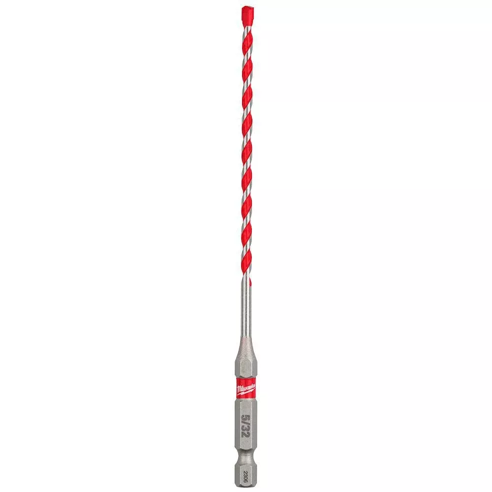 Milwaukee 5/32" x 4" x 6" SHOCKWAVE™ Impact Duty Carbide Hammer Drill Bit