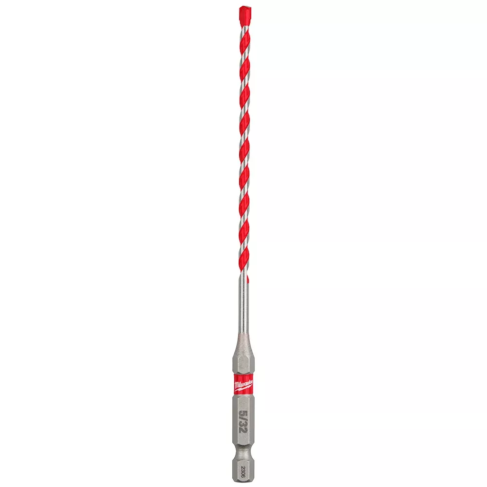 Milwaukee 5/32" x 4" x 6" SHOCKWAVE™ Impact Duty Carbide Hammer Drill Bits