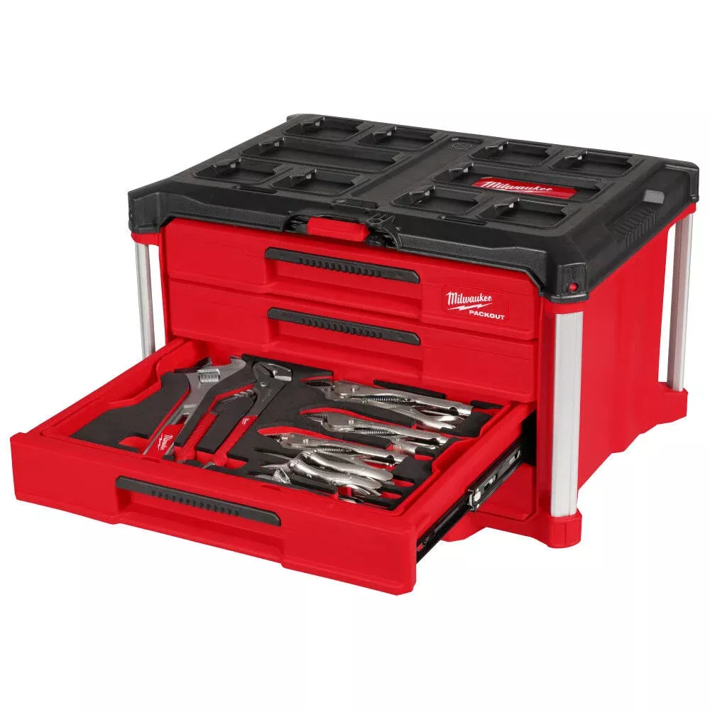 Milwaukee 64pc. Hand Tool Set with PACKOUT™ 4 Drawer Tool Box