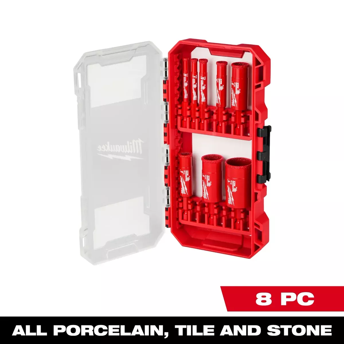 Milwaukee 8PC DIAMOND MAX™ Hole Saw Bit Set