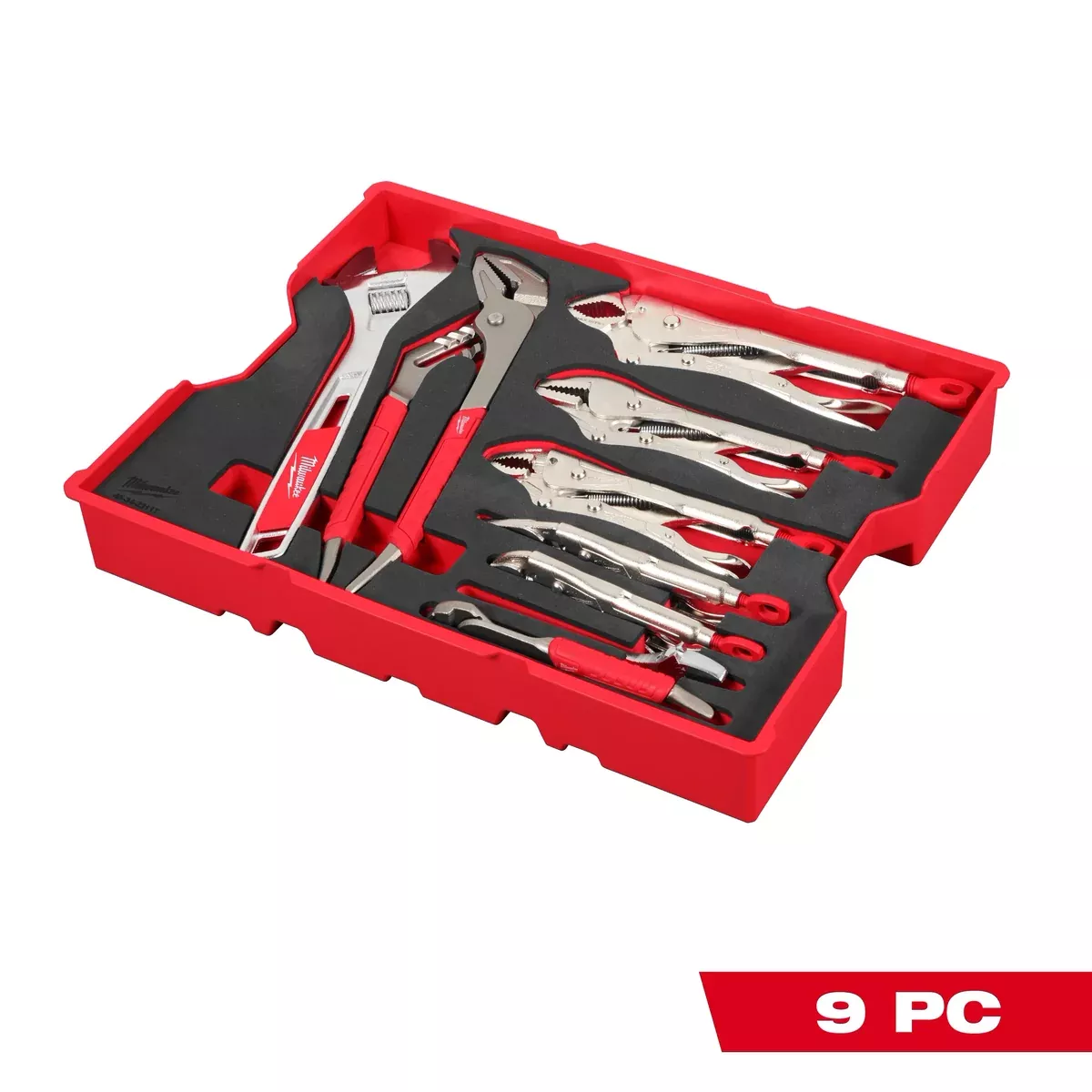 Milwaukee 9pc. Pliers & Wrench Set with Tray for PACKOUT™ Drawers