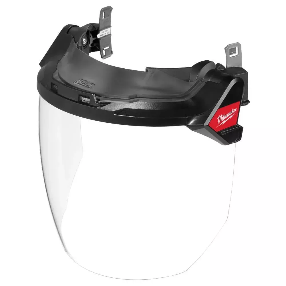 Milwaukee BOLT Gasketed Full Face Shield - Clear Dual Coat Lens (Compatible with Milwaukee BOLT Safety Helmets & BOLT Hard Hats) 48-73-1422