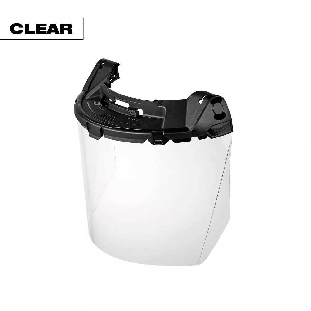 Milwaukee BOLT Task Full Face Shield - Clear Uncoated Lens (Compatible with Milwaukee BOLT Safety Helmets & BOLT Hard Hats) 48-73-1460