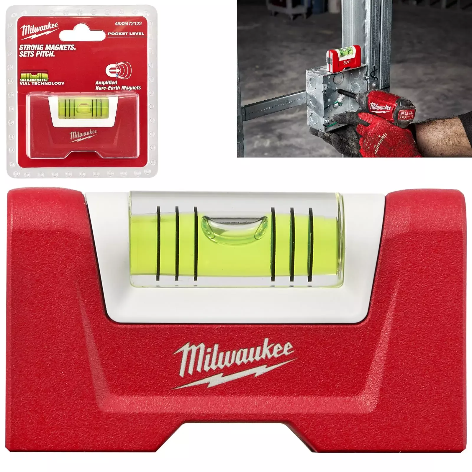 Milwaukee Compact Torpedo Spirit Level 76mm