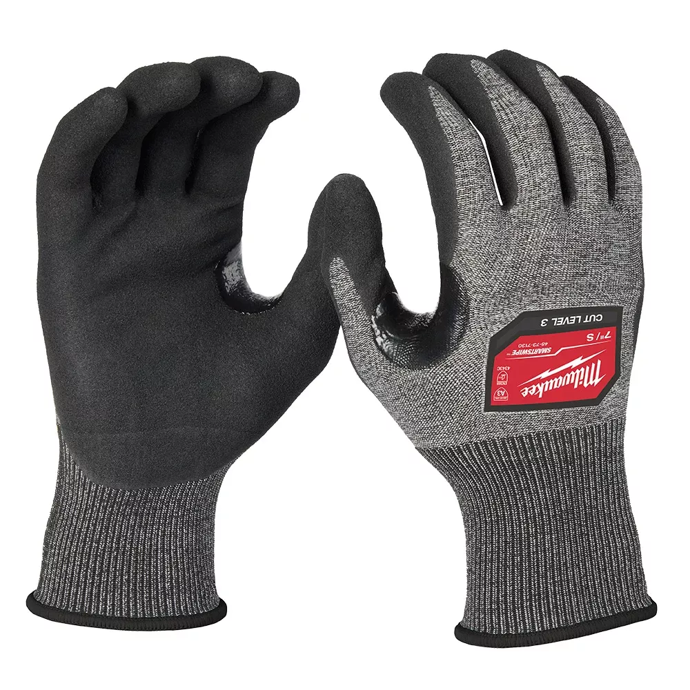 Milwaukee Cut Level 3 High-Dexterity Nitrile Dipped Gloves Small 48-73-7130