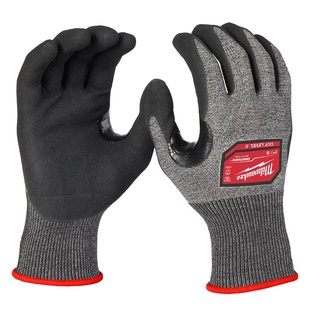 Milwaukee Cut Level 5 High-Dexterity Nitrile Dipped Gloves Small 48-73-7150
