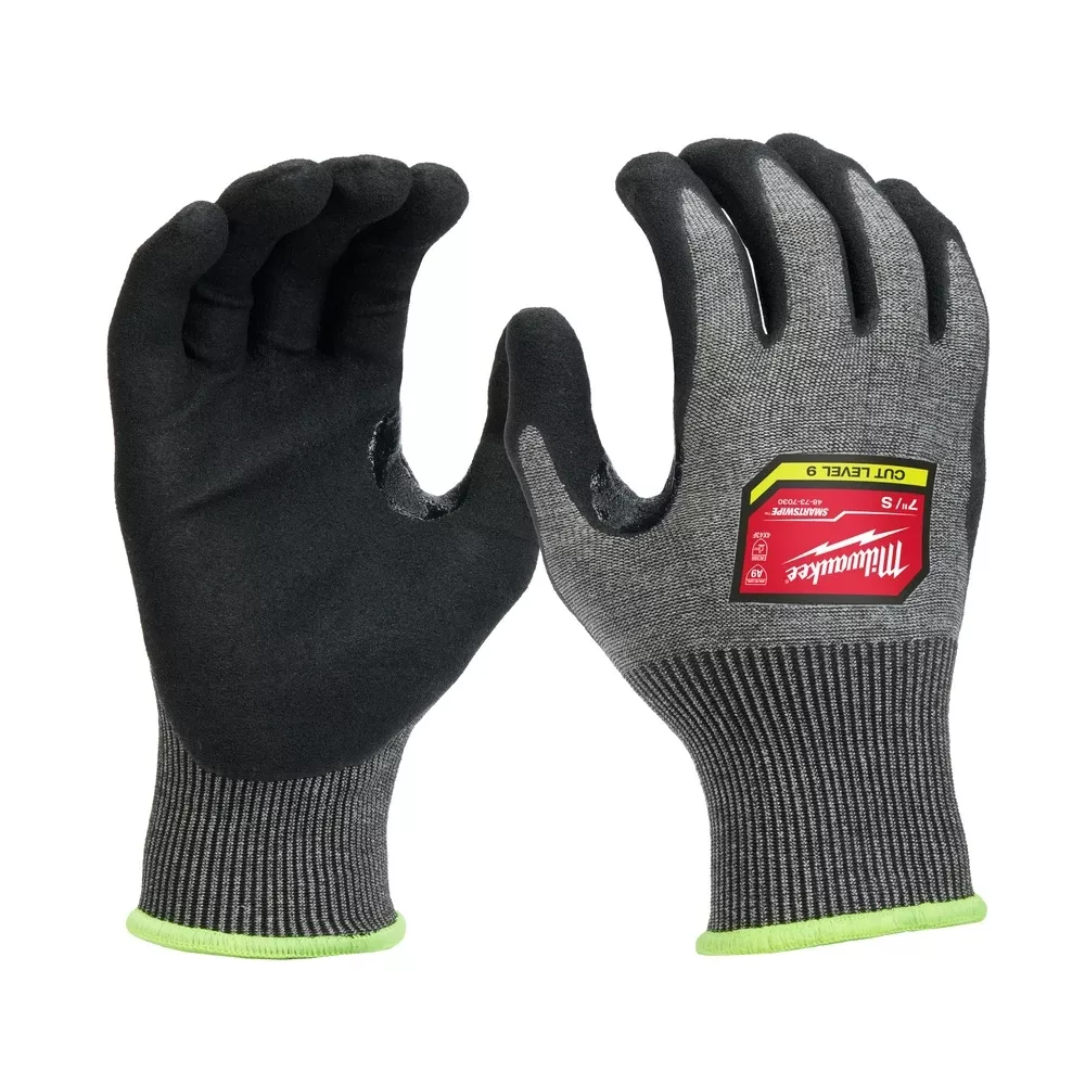 Milwaukee Cut Level 9 High-Dexterity Nitrile Dipped Gloves S,48-73-7030
