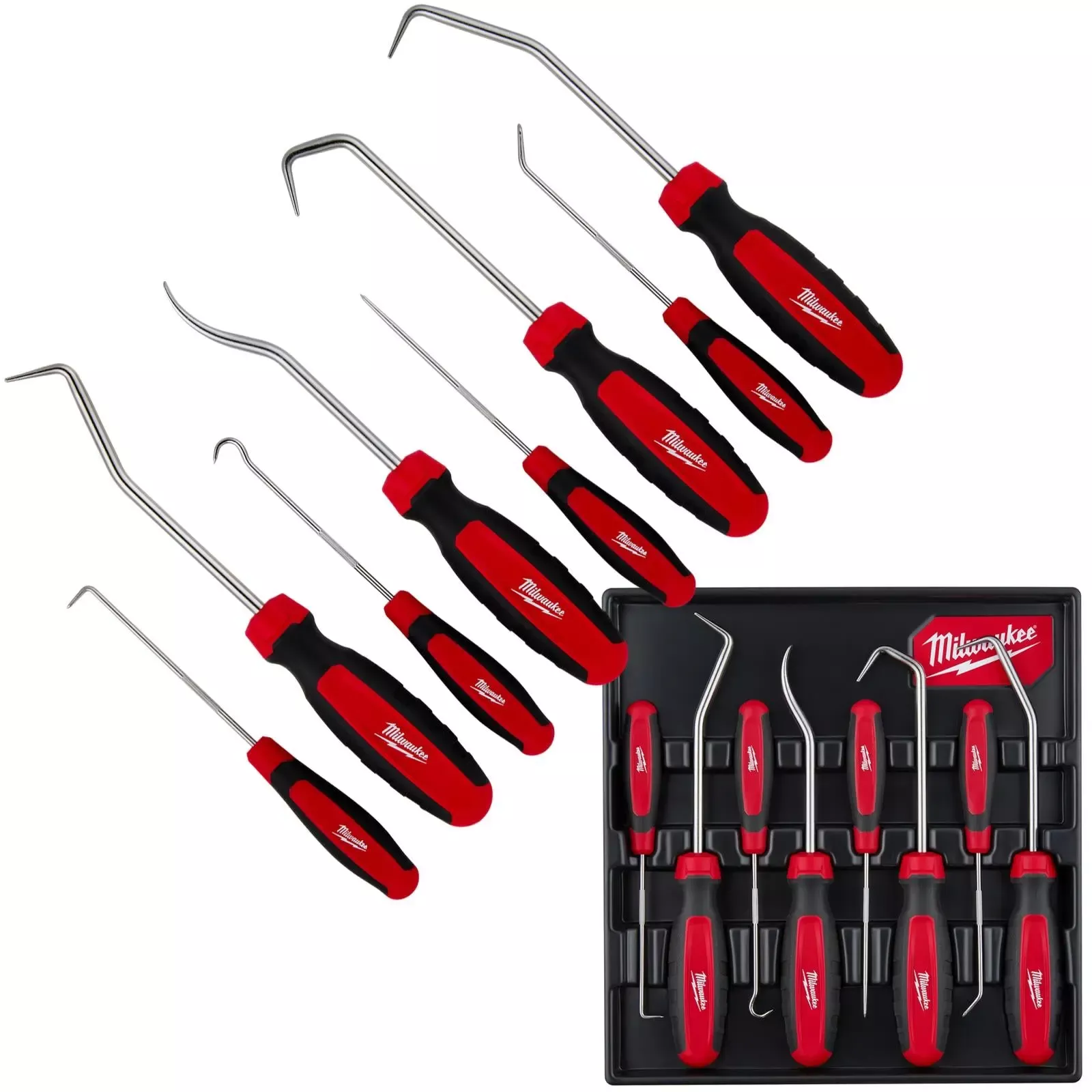 Milwaukee Hook and Pick Set 8 Piece All Metal Core
