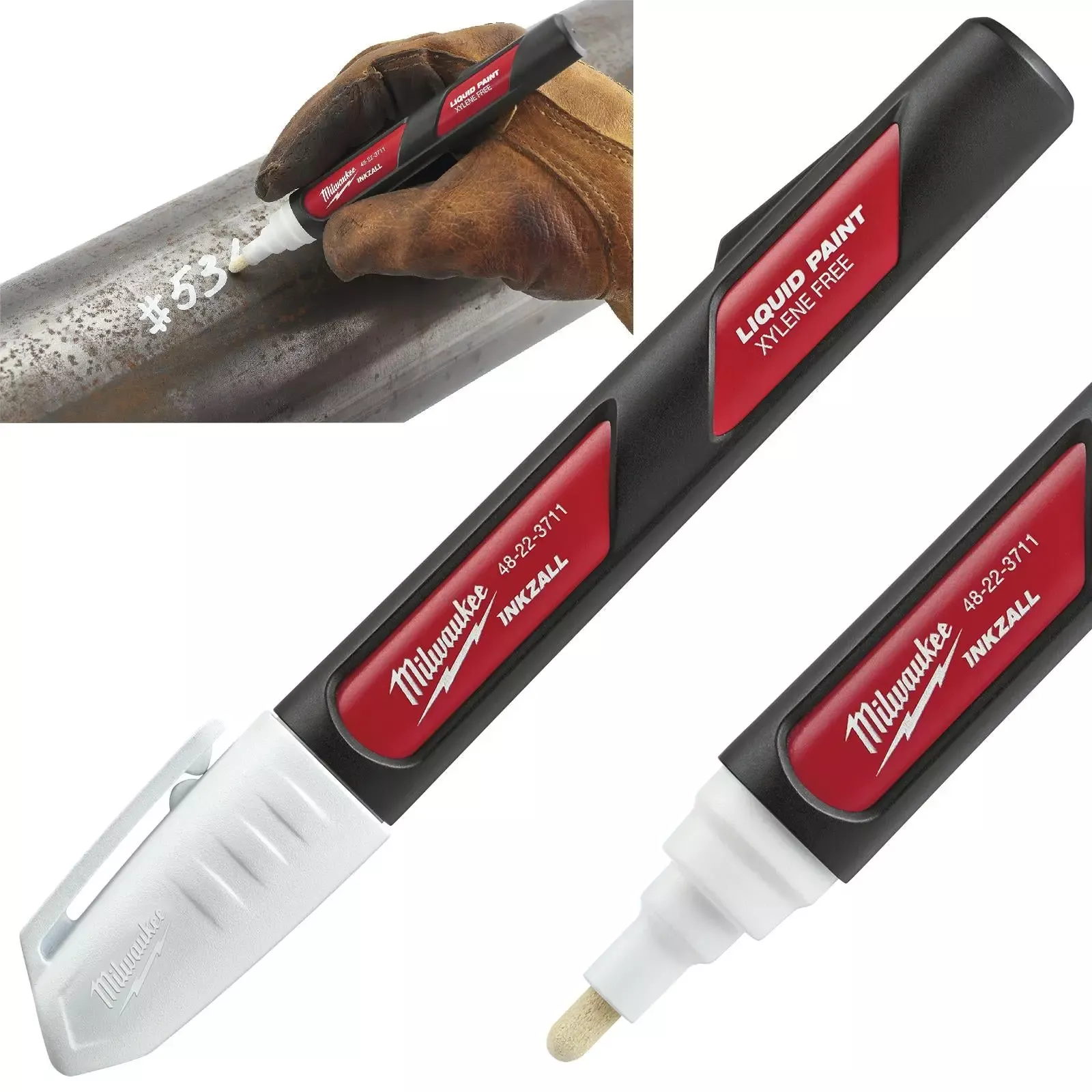 Milwaukee INKZALL Liquid Paint Marker Pen White