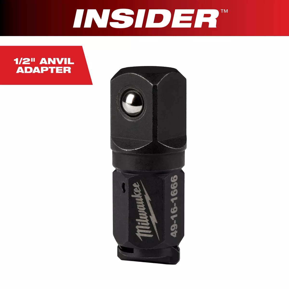Milwaukee INSIDER™ Box Ratchet 1/2" Anvil Adapter