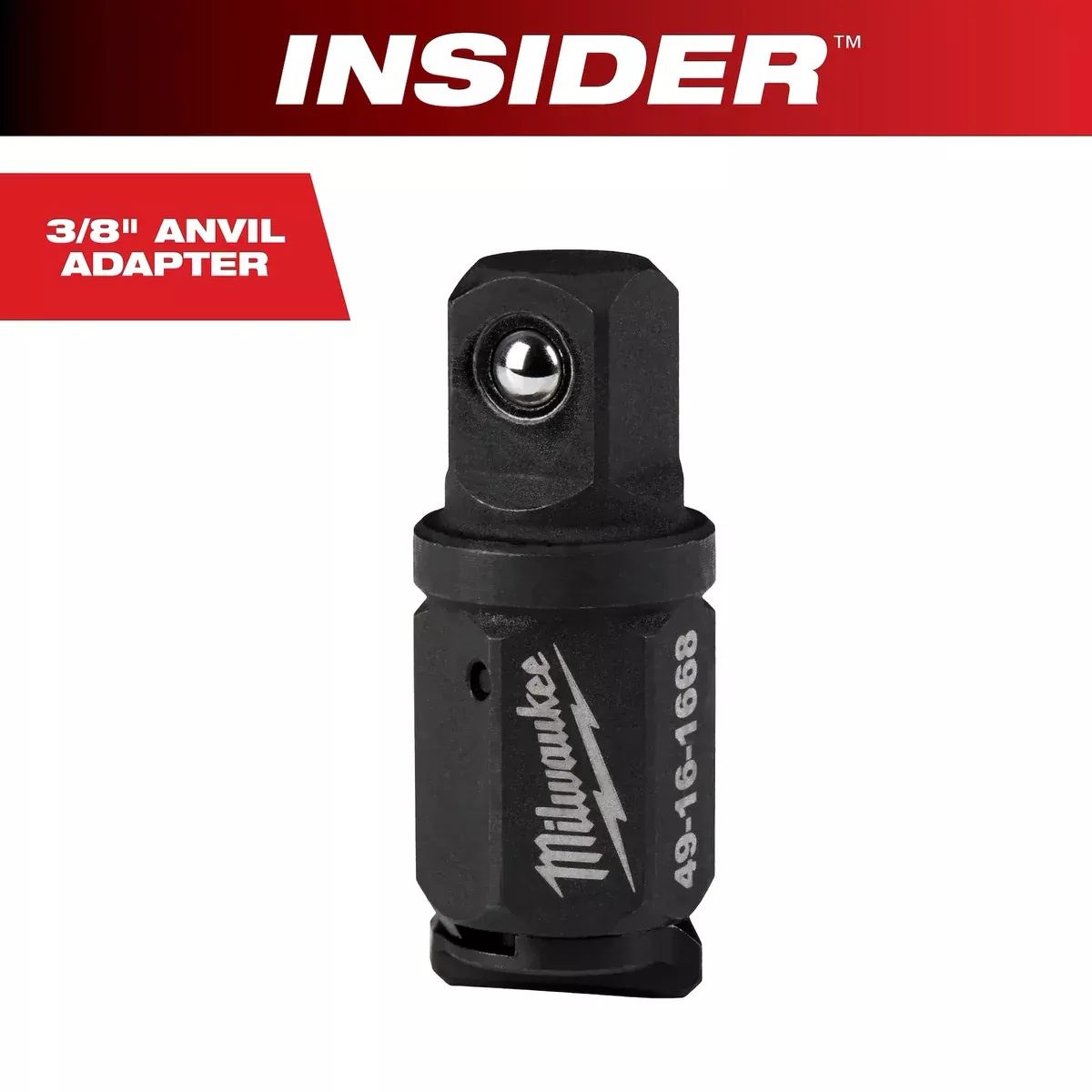 Milwaukee INSIDER™ Box Ratchet 3/8" Anvil Adapter