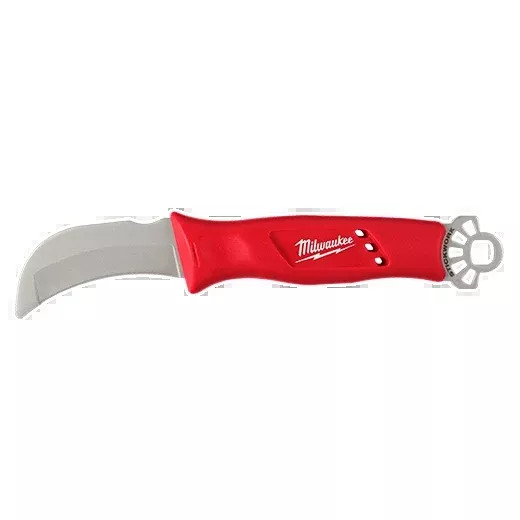 Milwaukee Lineman’s Blunt Tip Hawkbill Knife w/ STICKWORK™ 3in1 Ring