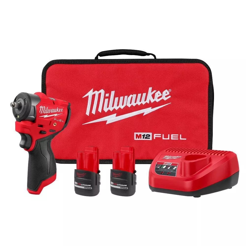 Milwaukee M12 FUEL™ 3/8" Subcompact Impact Wrench w/ Friction Ring Kit