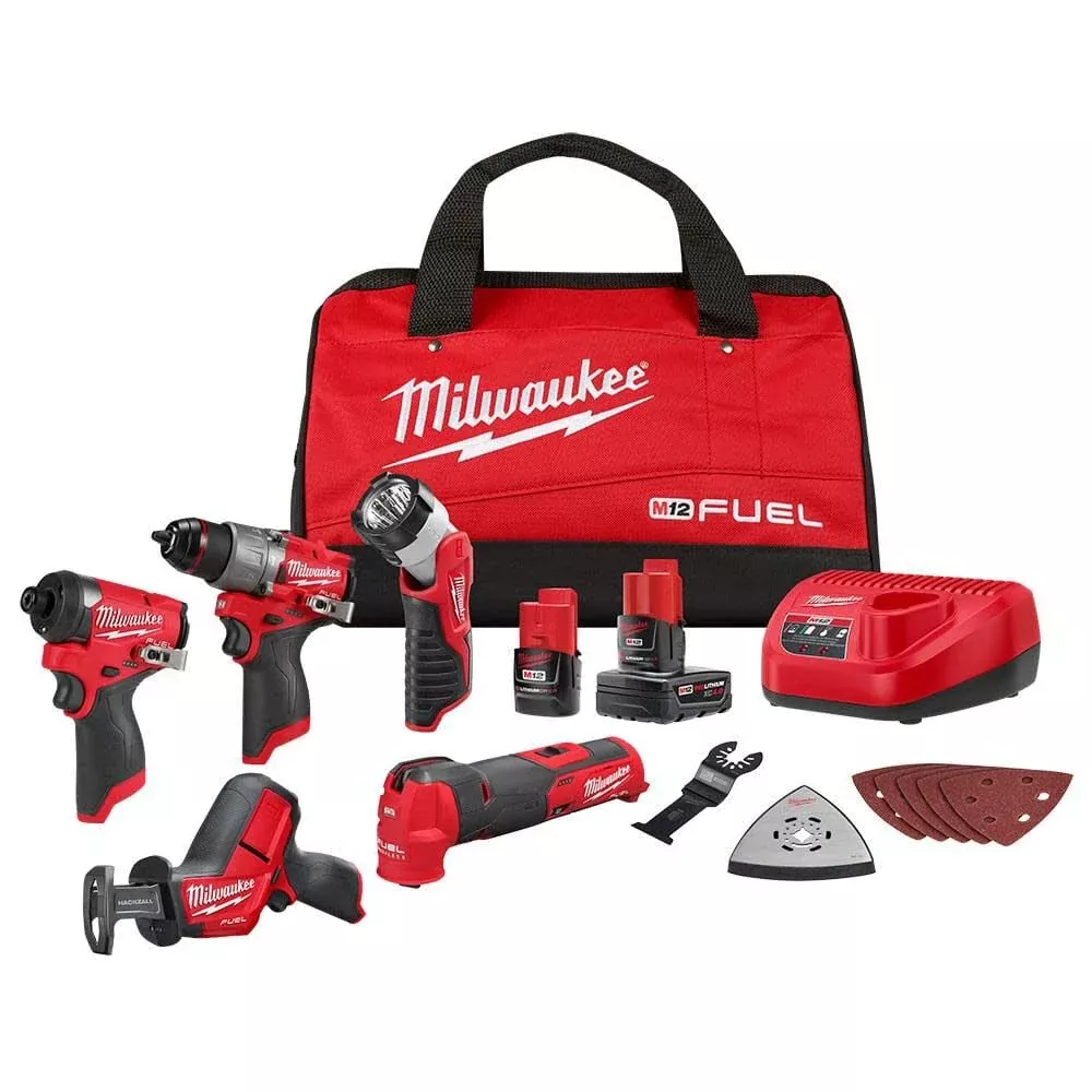Milwaukee M12 FUEL 5-Tool Combo Kit M12 3497-25