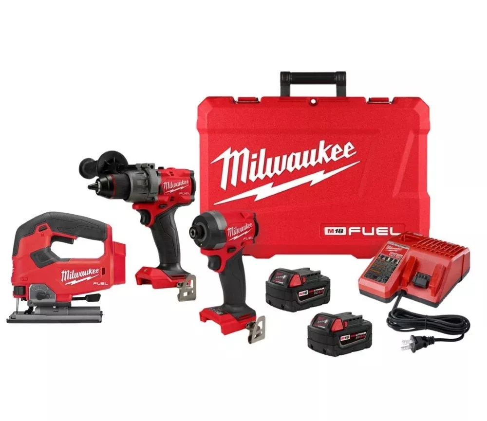 Milwaukee M18 FUEL 2-Tool Combo Kit & M18 FUEL D-Handle Jig Saw