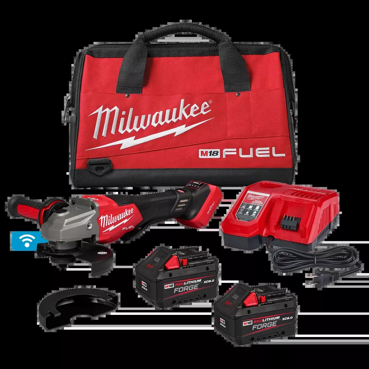 Milwaukee M18 FUEL™ 4-1/2"-6" Variable Speed Braking Grinder, Paddle Switch w/ ONE-KEY™