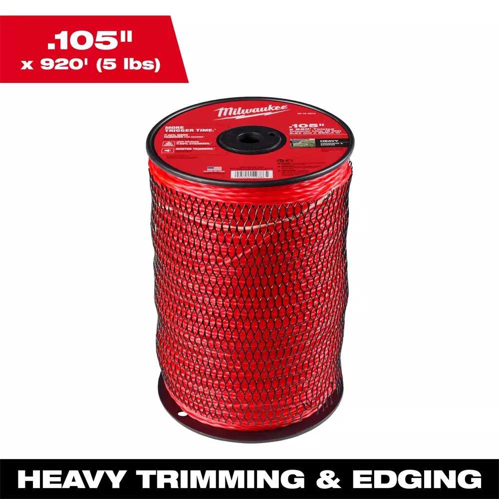 Milwaukee Milwaukee .105" x 920' (5 lbs.) Twisted Trimmer Line 49-16-2814