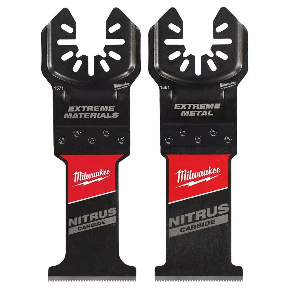 Milwaukee NITRUS CARBIDE™ Extreme Metal + Material Oscillating Multi-Tool Blades (2 PACK) 49-25-1561W